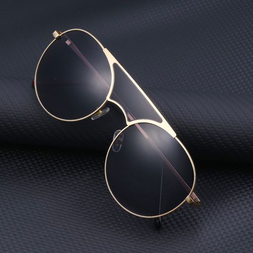 Retro Steampunk Sunglasses Women's Shades European and American Round Frame Sunglasses Men's Trendy Outdoor Glasses Cross-Border Wholesale