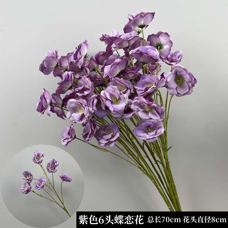 연꽃 보라색 6 머리 나비 사랑 꽃