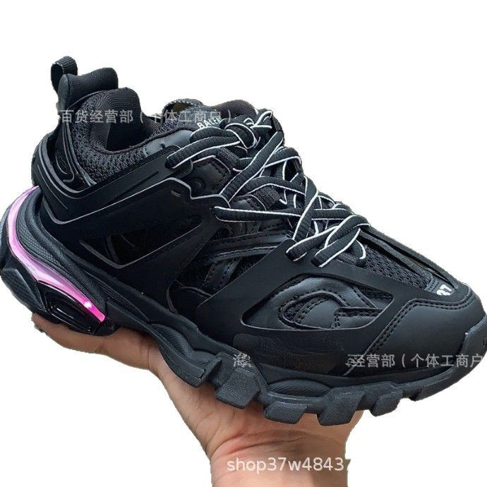 Putian Chunyuan París con lámparas zapatos tracks 3.0 zapatos de hombre y mujer con lámparas LED aumentando la altura de las zapatillas retrógradas