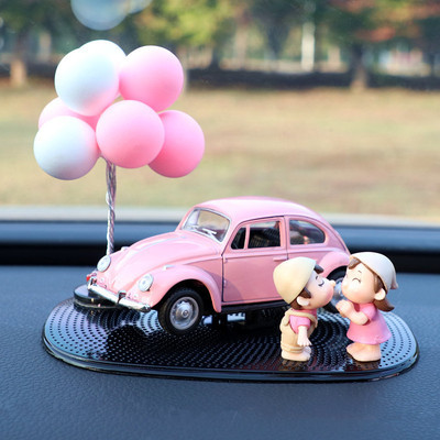 Pareja de adornos creativos para automóviles femeninos lindos accesorios para automóviles panel de instrumentos decoración de control central perfume para automóviles productos de aromaterapia