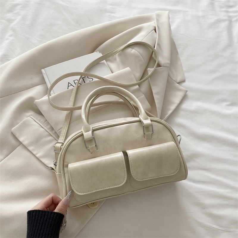 Damen Bowling Handtasche Im Boston Style Schultertasche_voghion.com