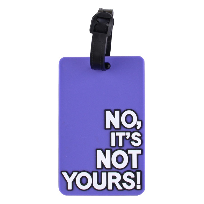 New creative letter PVC luggage tag soft rubber luggage tag identification tag luggage case listing boarding pass