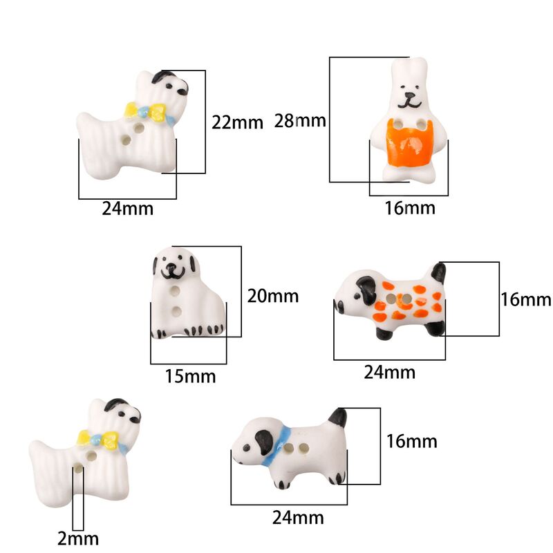 漫画スポット子犬動物ボタン手作りdiy手ビーズビーズビーズペンダント服アクセサリー材料アクセサリー|undefined