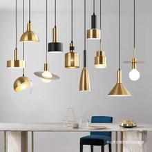 后现代新款简约装饰吊灯咖啡厅餐厅服装店商铺吧台床头单头小吊灯