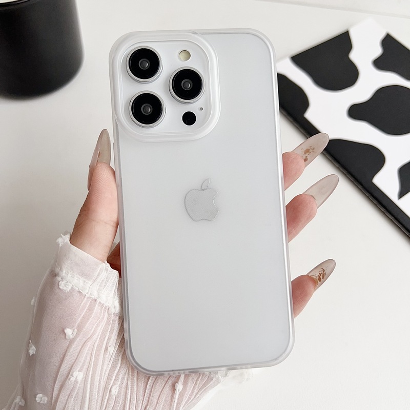 超薄氷霧iphone16 promaxフロスト携帯電話ソフトケース適用リンゴ15/14/13大穴保護カバー|undefined