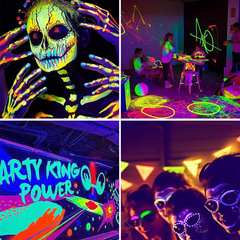 Factory Wholesale UV Purple Light Bulb 385-400nm 8W Plastic Enclosure Aluminum Screw Base Halloween Atmosphere Decorative Color Lights