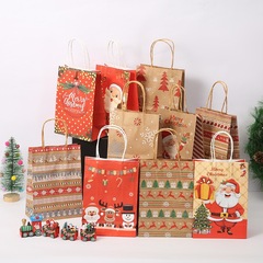 Cross-border exclusive Christmas gift packaging gift bag holiday party packaging bag gift bag brown paper bag gift