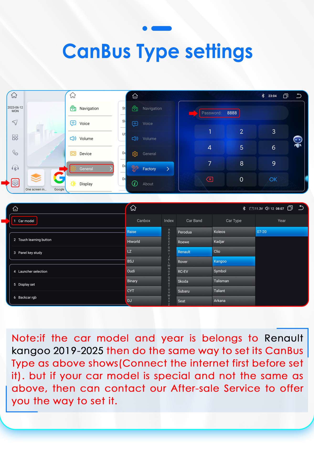 Suitable for 19-25 Renault Kangoo Android large screen navigation GPS reversing image car Bluetooth all-in-one machine
