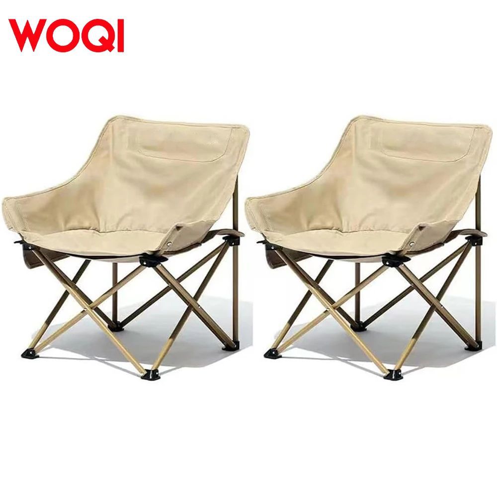 WOQI portable foldable open -open barracks chair with pocket fishing…
