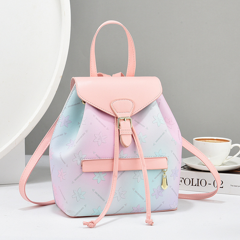 Nueva mujer de mediana edad mochila de viaje de cuero suave mochila pequeña bolsa de doble propósito mochila de gran capacidad bolsas de mujer