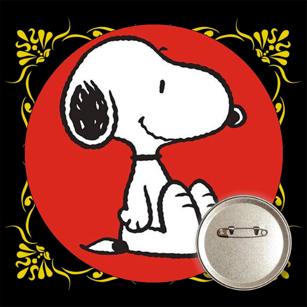 Snoopy bar transfronterizo insignia broche de estaño metal medallas conmemorativas anime periferia al por mayor