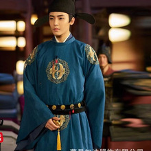 影视古装汉服男大臣汉服唐朝圆领公子王爷演出服婚礼喜庆服中国风