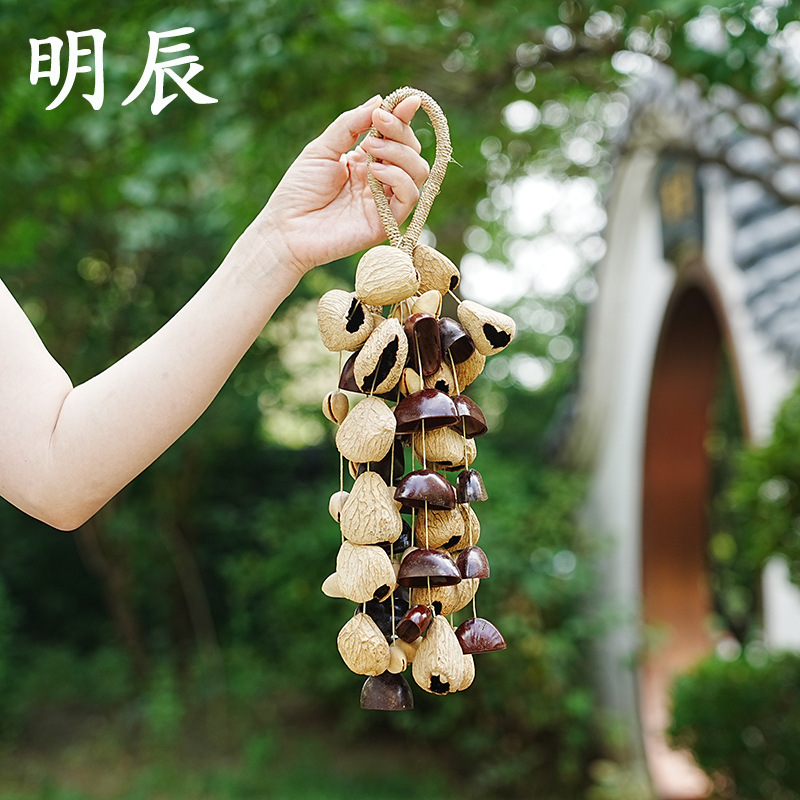 手摇铃三果混合（5*12颗）果壳手工印尼进口果实流水声音疗愈|undefined
