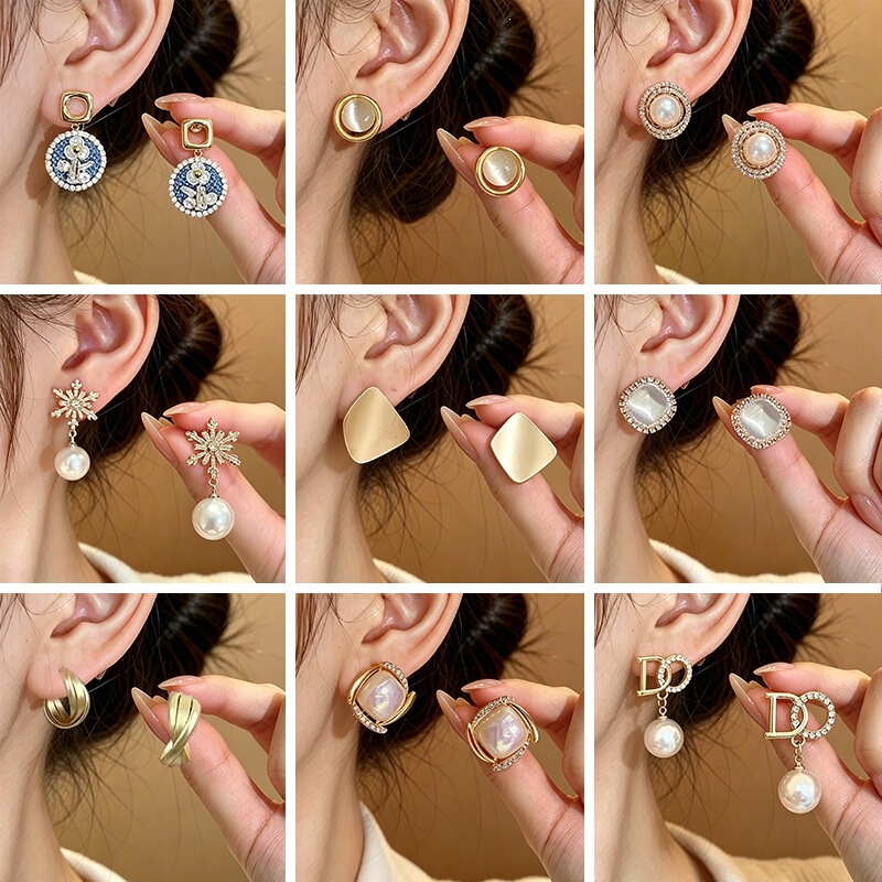 925 Silver Needle French Retro Heart-Shaped Pearl Earrings for Women, Elegant and High-End Ins-Style Stud Earrings, Popular Online Jewelry Wholesale 925 Silver Needle French Retro Heart-Shaped Pearl Earrings for Women, Elegant and High-End Ins-Style Stud Earrings, Popular Online Jewelry Wholesale
