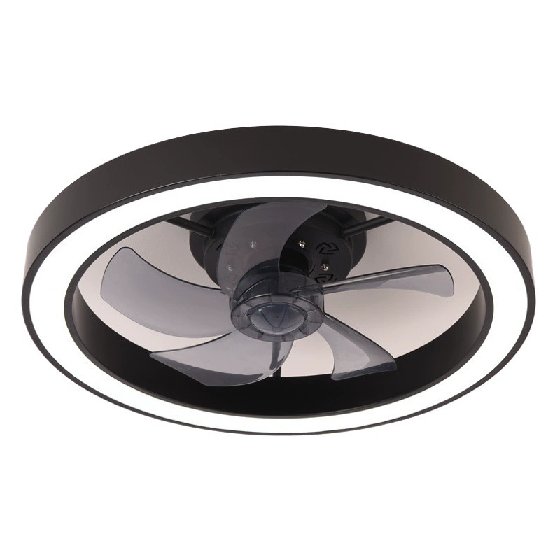 Трансграничная ультратонкая потолочная лампа с вентилятором для спальни, столовой с потолочным креплением, невидимая лампа с электрическим вентилятором, минималистичная гостиная, новая модель 2024 года.