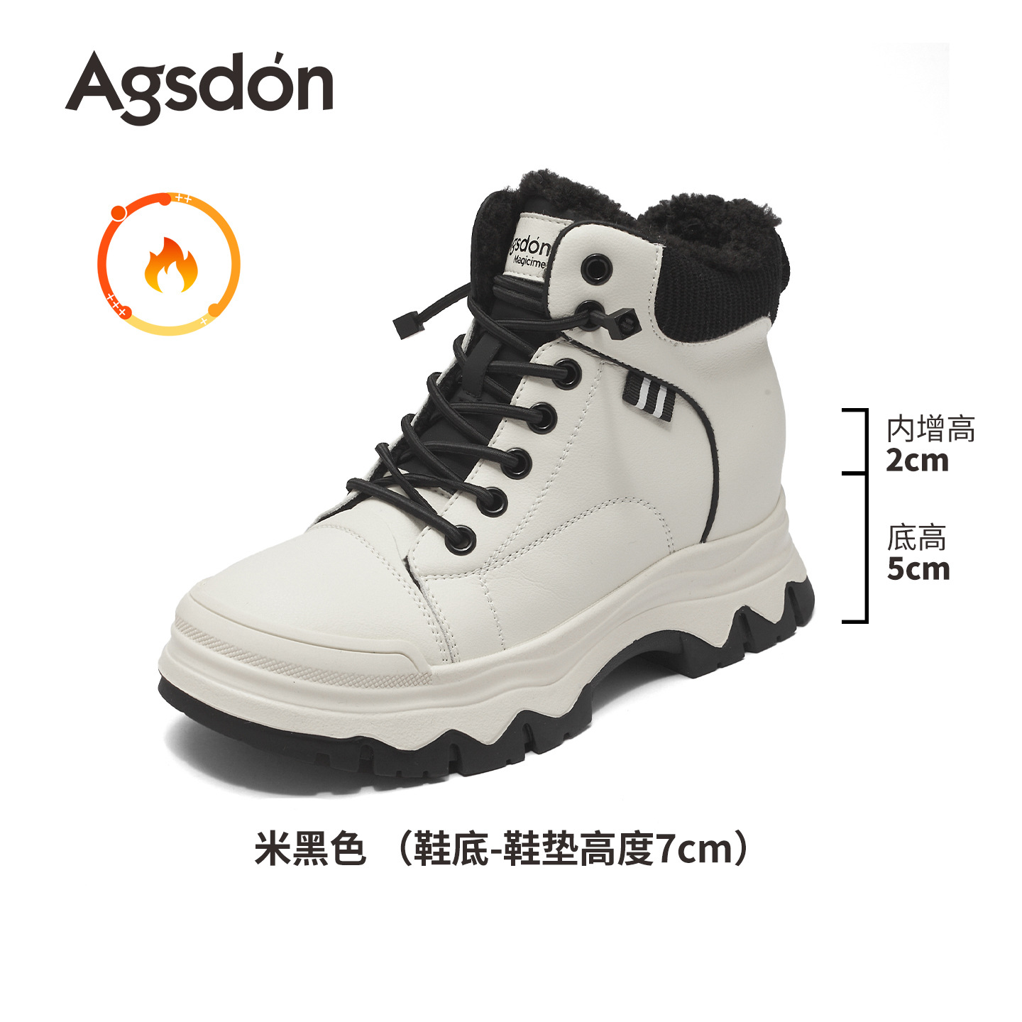 Augu león para escalar zapatos de terciopelo para mujeres 2025 nuevos zapatos de algodón casuales de invierno al aire libre