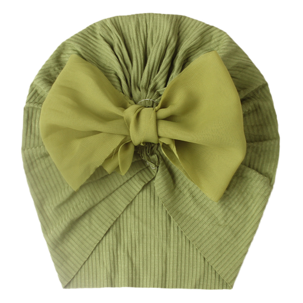 Children Unisex Fashion Solid Color Bow Knot Baby Hat display picture 8