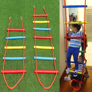 Children's Climbing Ladder Indoor Household Colorful Climbing Rope Ladder Baby Indoor Exercise Equipment Kindergarten Climbing Ladder Outdoor