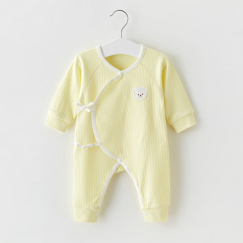 Ropa de bebé recién nacido para primavera y otoño, algodón puro, pijamas finos, pelele, traje para gatear, body para bebé recién nacido.