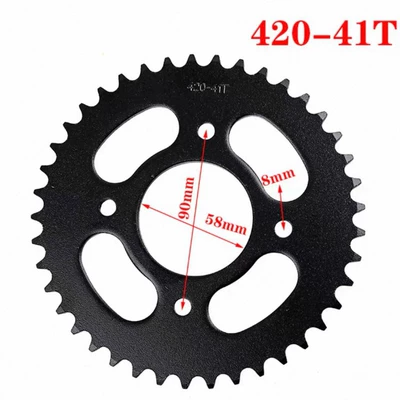 Dəbilqə (Kaska) aksesuarları: motorcycle and go-kart speed-up - 4-holes-420-41-teeth-58mm-inner-diameter-90mm-hole-spacing