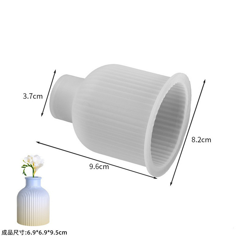 蓮の花燭台ストライプ花瓶樹脂シリコーン型接着剤 diy 収納ボックス収納トレイ石膏セメントトレイ|undefined