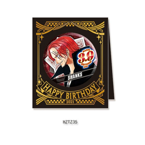 Бейдж дня рождения Comic Factory ONE PIECE Лuffy Zoro Chopper Sanji Nami стойка для бейджей на день рождения