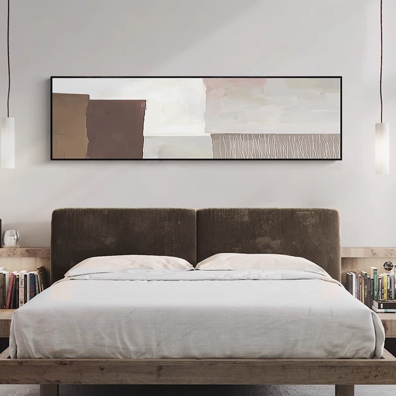 Abstract Bedroom Bedside Decorative Painting-Silent Wind Art Master Bedroom Background Wall Mural Hotel Room Hotel Hanging Painting Abstract Bedroom Bedside Decorative Painting-Silent Wind Art Master Bedroom Background Wall Mural Hotel Room Hotel Hanging Painting