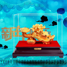 超大百财如意绒沙金摆件白菜树脂工艺品会销保险汽车4S店促销礼品