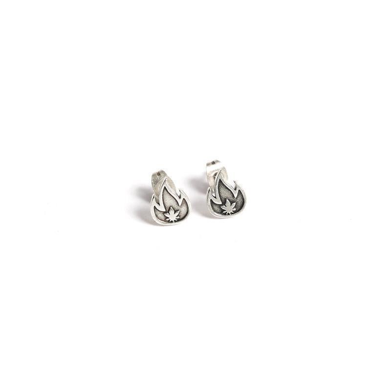 Cool Minimalist Men's Stud Earrings Stainless Steel Hypoallergenic_voghion.com