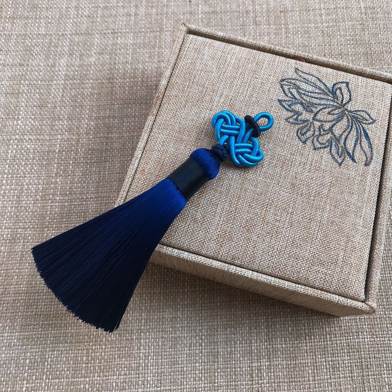 컬러 블록 네이비 블루