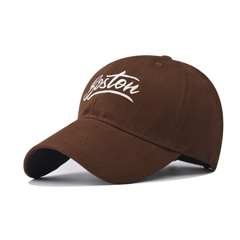 Nuevo algodón transfronterizo al aire libre bordado sombrero de béisbol para hombres y mujeres personalidad sombrero de boca de pato