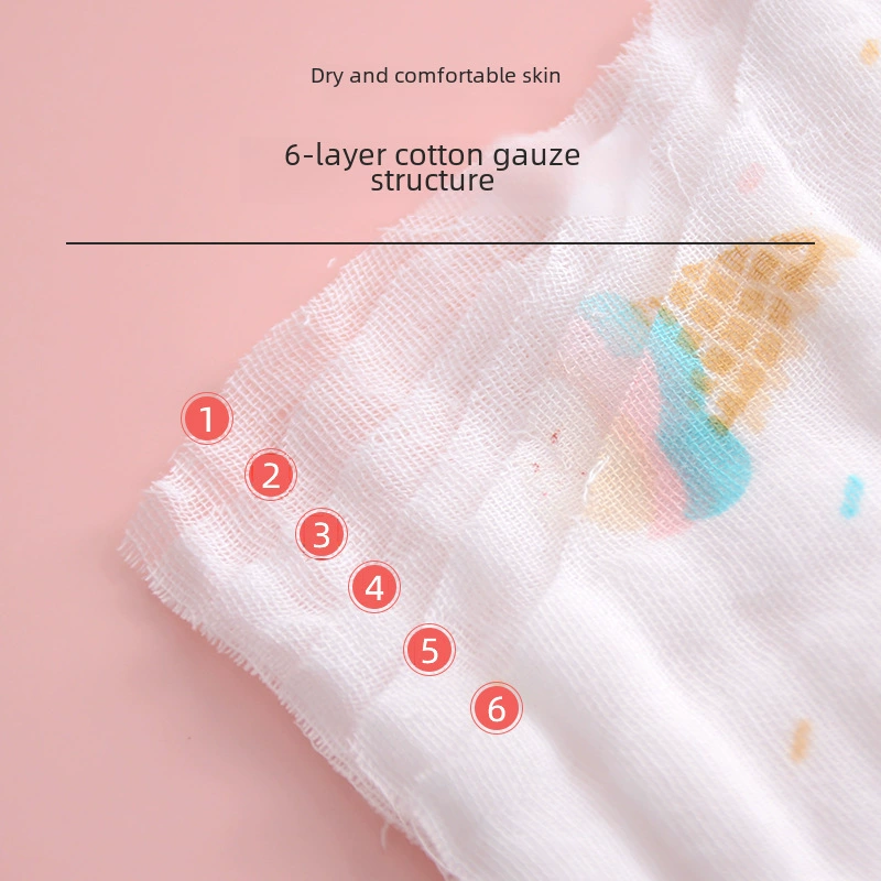Children's eating bib, gauze towel, baby hygiene product for new born for face washing, handkerchief