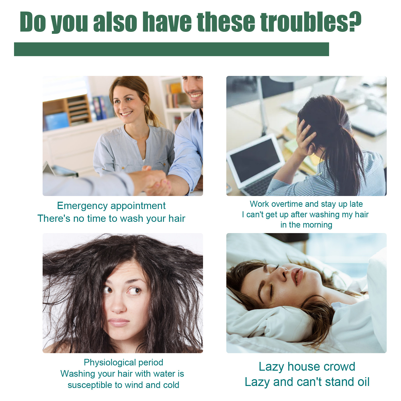 Convenient Dry Hair Spray