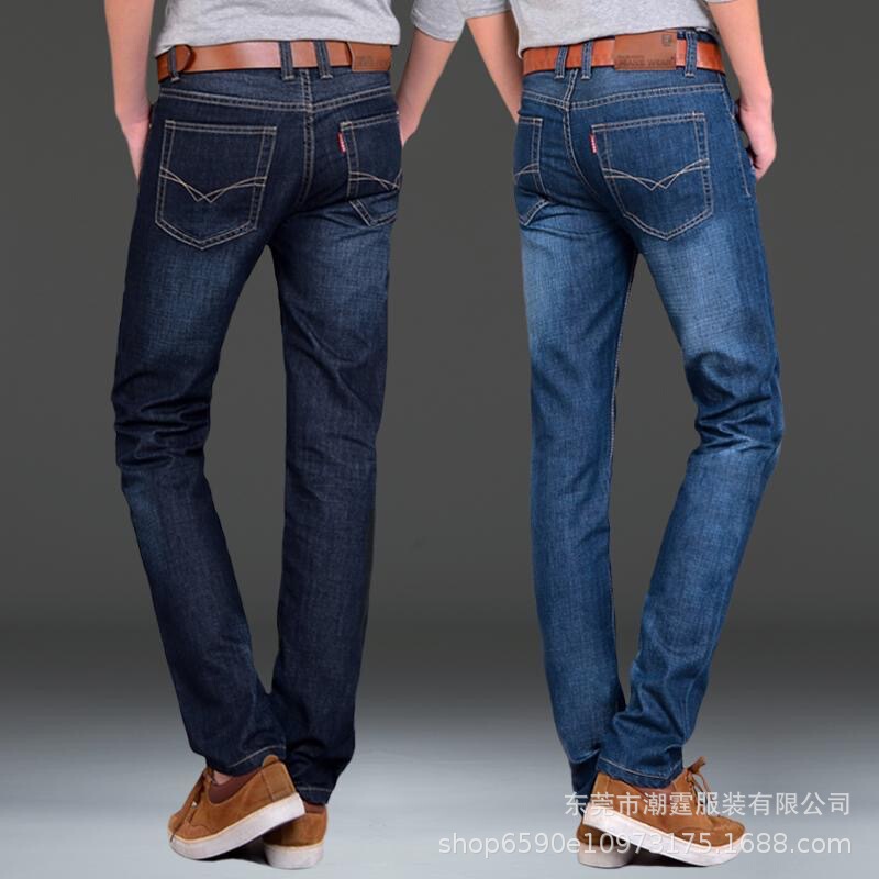 Wholesale Summer Men's Jeans, Loose Straight-Leg Casual Versatile Men's Pants, Black Dirt-Resistant Pants for Workshop and Construction Site Wholesale Summer Men's Jeans, Loose Straight-Leg Casual Versatile Men's Pants, Black Dirt-Resistant Pants for Workshop and Construction Site