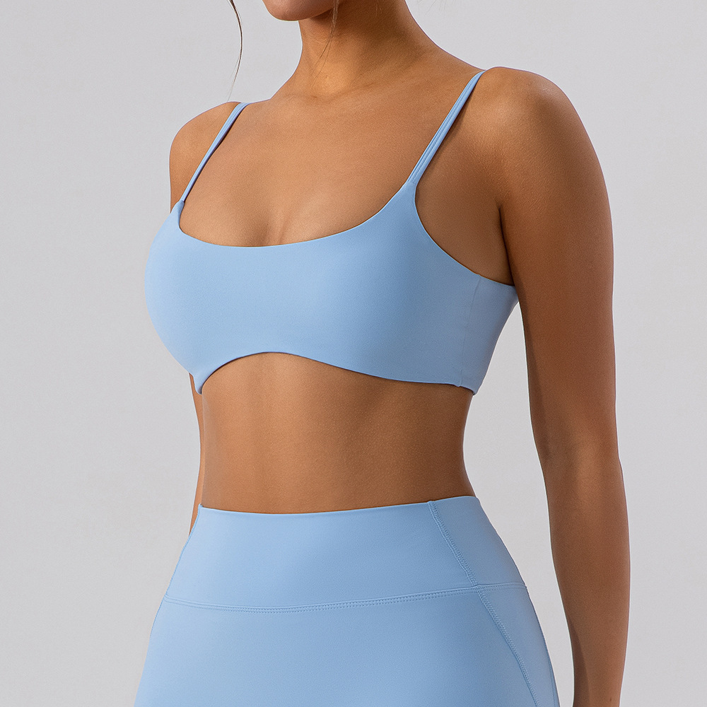 Europa y Estados Unidos sujetadores de yoga ajustados de espalda desnudos ropa interior deportiva de secado rápido pilates ropa de ejercicios chaleco chaqueta mujer
