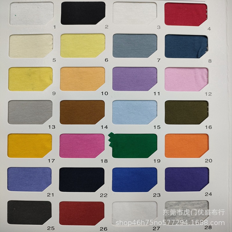 26支精棉单面针织汗布 160g精梳全棉平纹针织面料 童装居家服面料