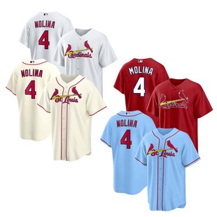 Cardinals St. Louis Cardinals Mlb Jersey 4 Yadier Molina Embroidered Baseball Uniform