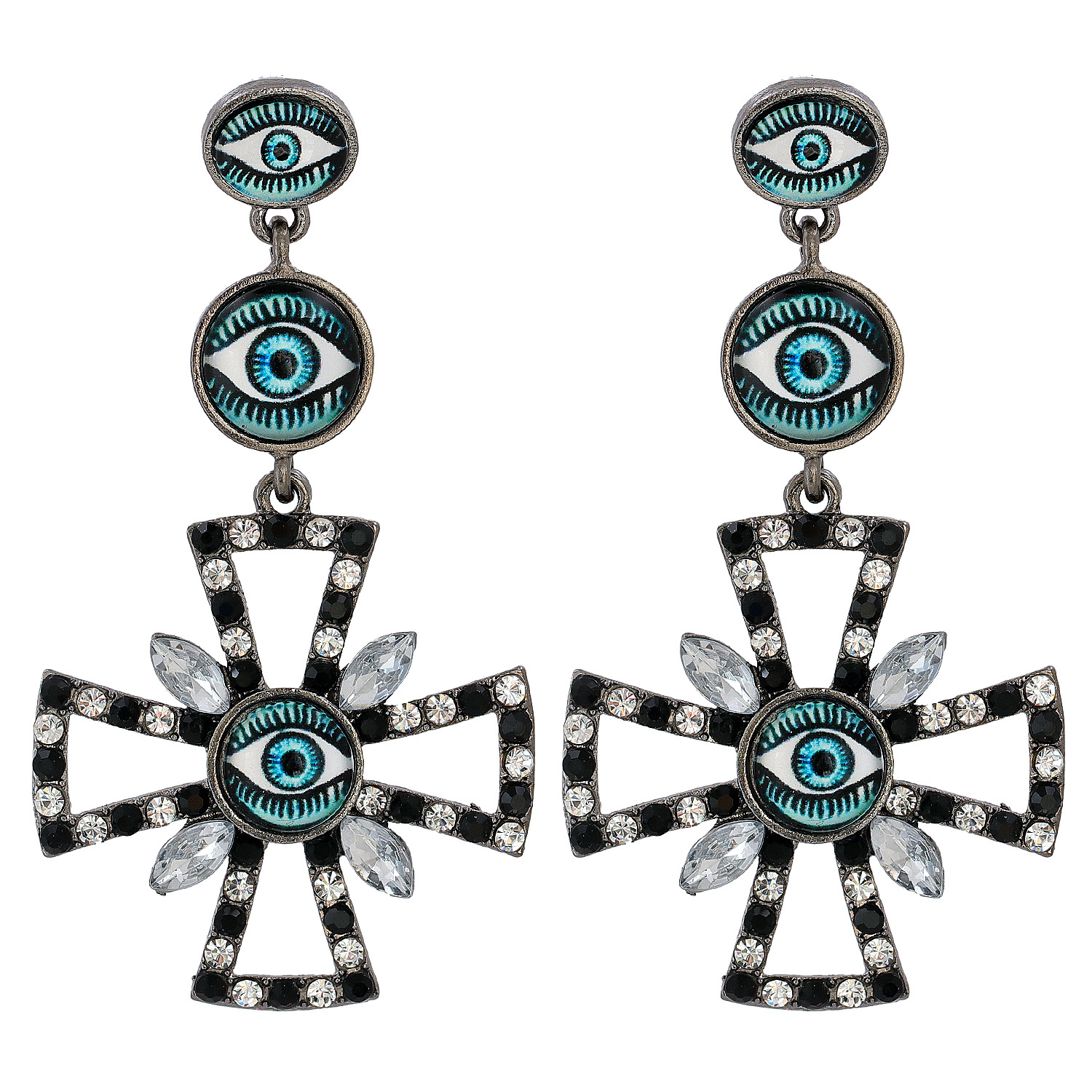 Devil's Eye Fashion Earrings Wholesale display picture 5