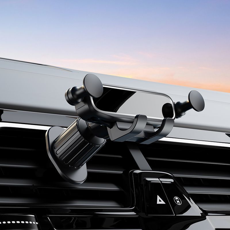 Thin and Compact Car Phone Holder, New Model 26, Dedicated for Air Vent Navigation, Multifunctional Gravity Clip Holder