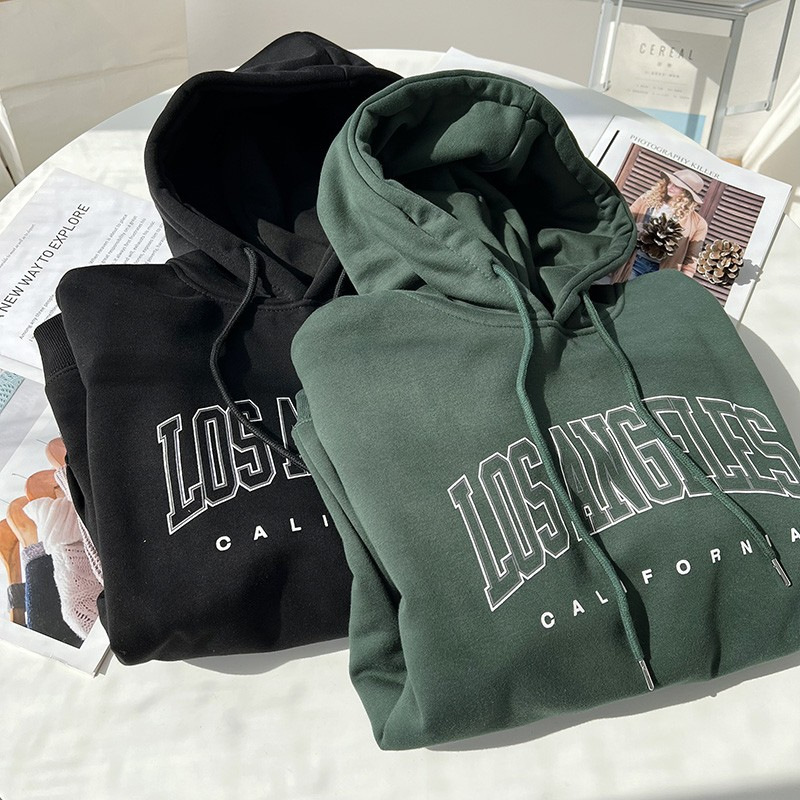 Felpa con cappuccio unisex in stile coreano casual, stile pigro, autunno inverno, semplice e versatile_voghion.com