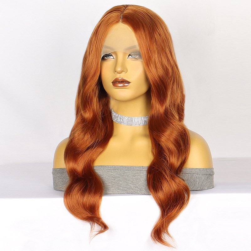 Weekend Occasion Women's Elegant Weekend High Temperature Wire Centre Parting Long Curly Hair Wigs