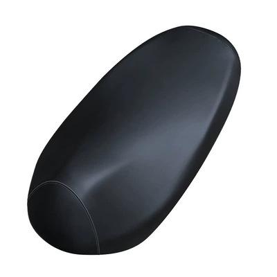 Electric car leather cushion cover cartoon sun protection waterproof motorcycle seat cover four seasons universal heat insulation all-inclusive seat cushion cover (Electric car cushion) - pure-black-leather-s