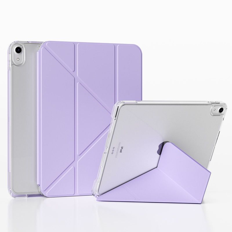 ペンスロット付き ipad 保護ケース 無地透明 Y 字型タブレット保護ケース air7 タブレット保護ケース 落下防止保護|undefined