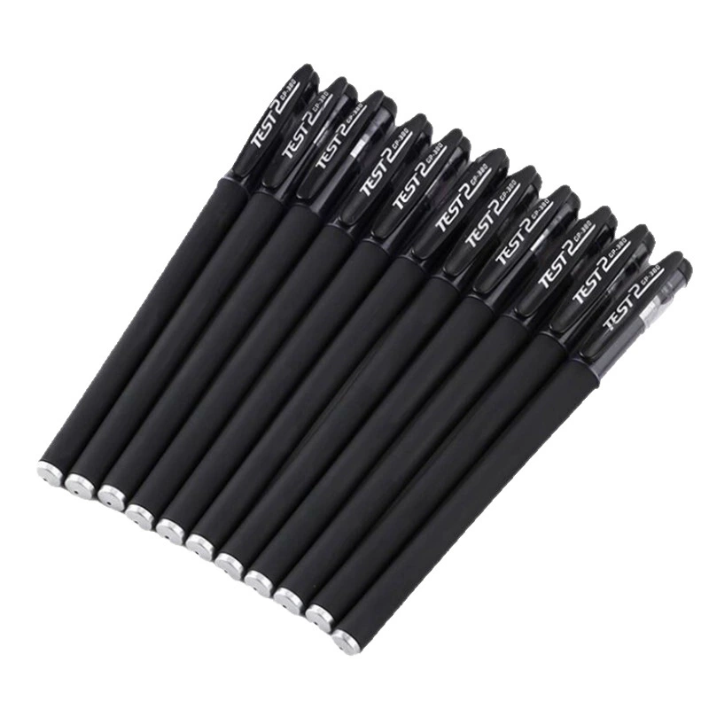 Matte rollerball pen 0.5 mm, slim barrel, black/blue/red, single or 12‑pack