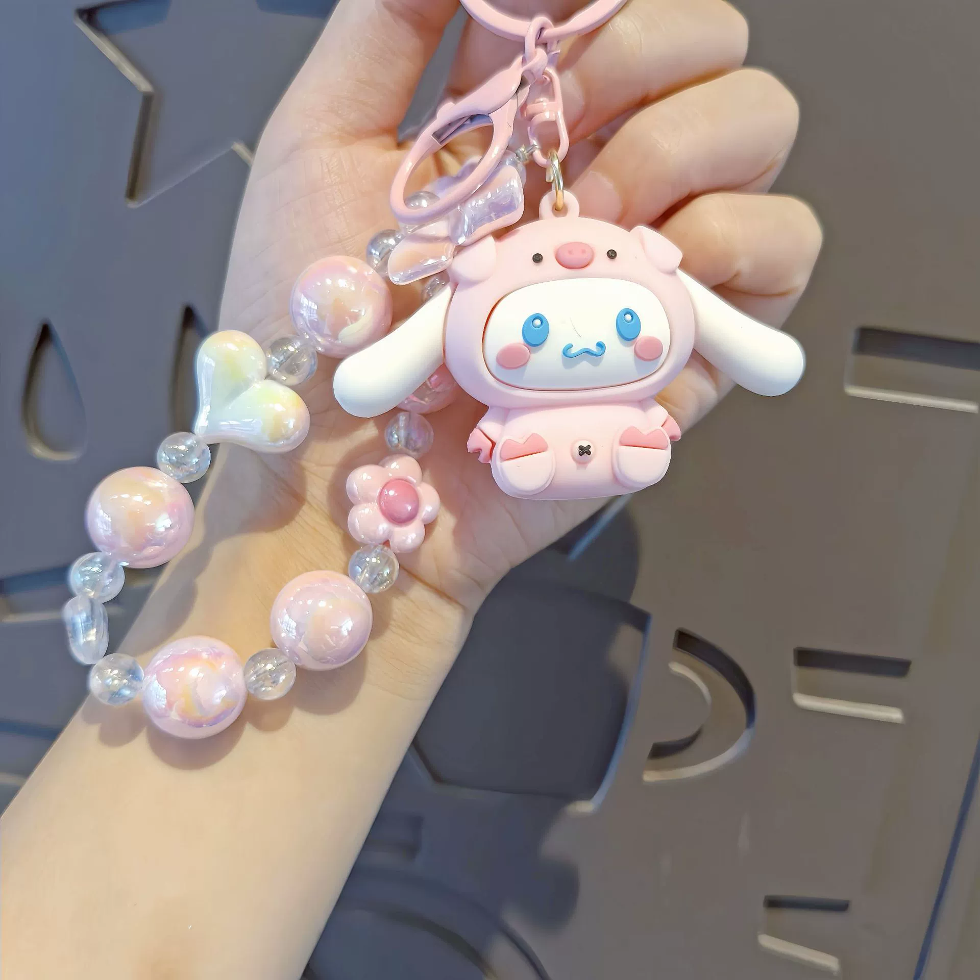 Брелок Sanrio Cinnamoroll милый подвес, украшение для сумки и телефона, 12 см