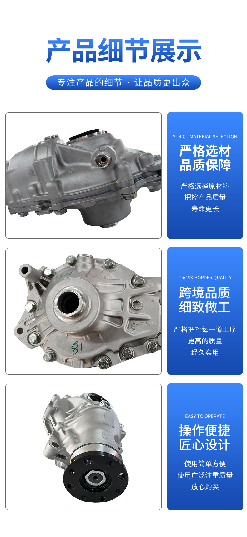 Suitable for Cross-Border Supply of G07 3.15-Speed Ratio Front Differential 31507934390, Compatible with Multiple Models