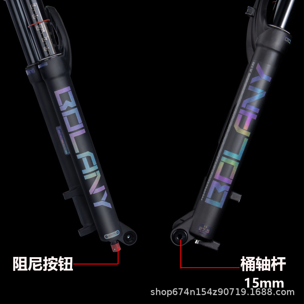 Bicicleta de montaña tenedor delantero 27.5 29-pulgadas barril eje Boost amortiguador de gas tenedor tortuga conejo ajustable amortiguación tenedor delantero 34mm