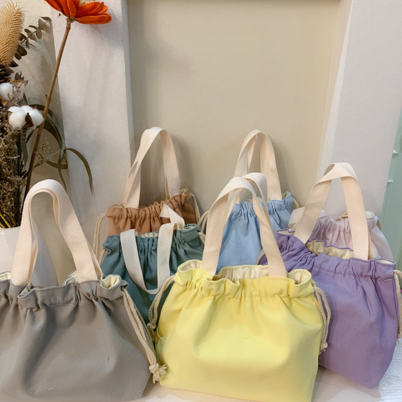 Simple Japanese Style Plain Lunch Box Bag with Lunch Bag Portable Large Capacity Lunch Bag Hand Bag Canvas Drawstring Cloth Bag Simple Japanese Style Plain Lunch Box Bag with Lunch Bag Portable Large Capacity Lunch Bag Hand Bag Canvas Drawstring Cloth Bag