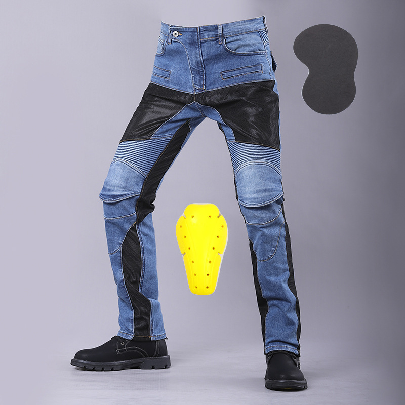 Wholesale factory direct GK-719 summer motorcycle jeans Knight motorcycle riding pants slim breathable Wholesale factory direct GK-719 summer motorcycle jeans Knight motorcycle riding pants slim breathable