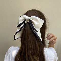 モナ逃亡王女 フレンチスタイル リボン付きヘアゴム ヘアロープ スカーフ ヘッドドレス さわやかで甘い